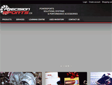 Tablet Screenshot of precisionsports.ca