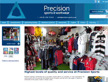 Tablet Screenshot of precisionsports.co.uk